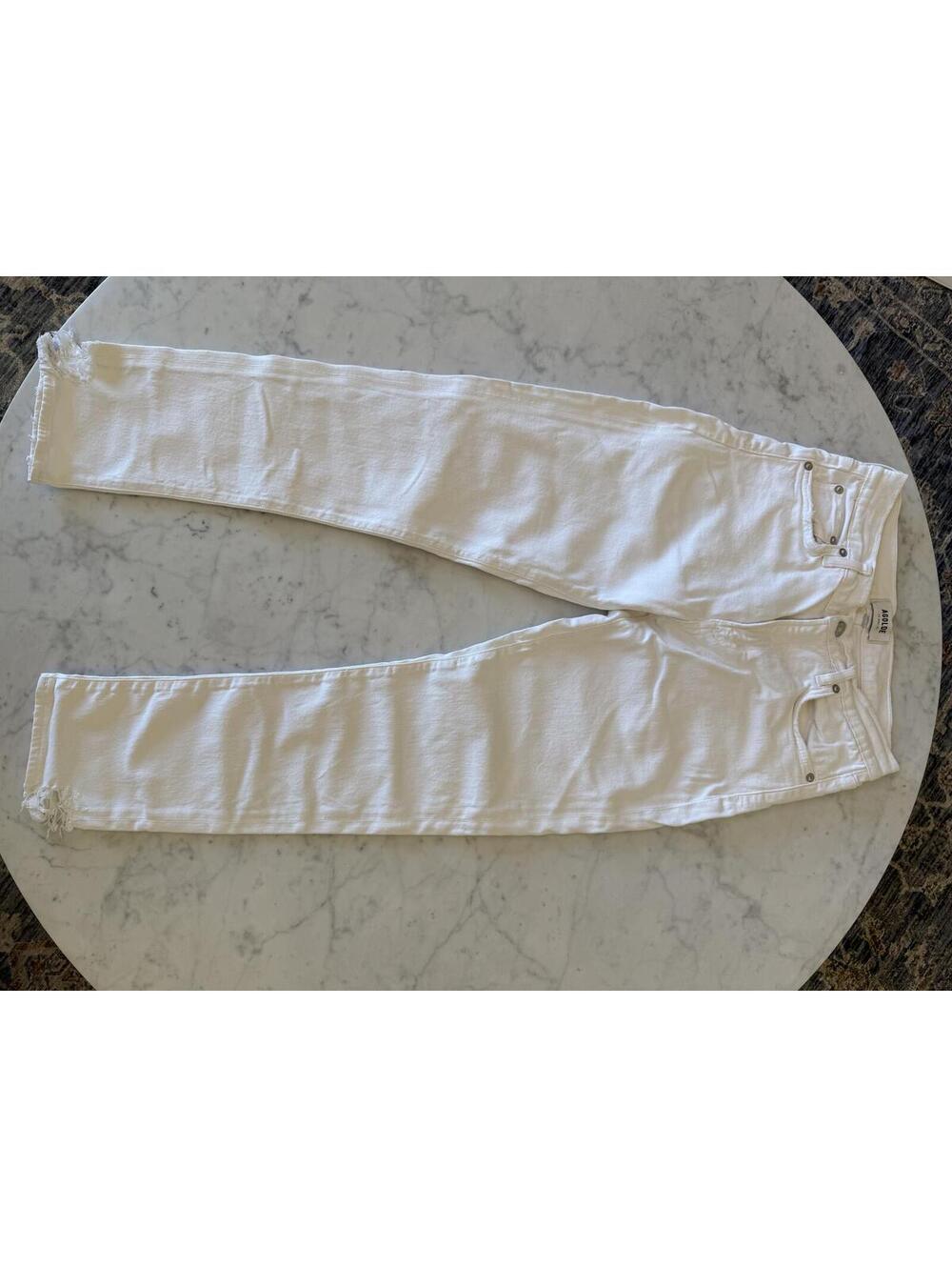 AGOLDE White Straight Leg Jeans Size 27 - Picture 2 of 7